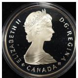 1985 $1 CANADIAN .500 SILVER DOLLAR