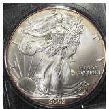 2002 AMERICAN SILVER EAGLE