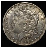 1901 MORGAN DOLLAR AU