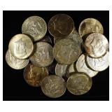 (20) 40% SILVER KENNEDY HALF DOLLARS