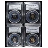 (4) 2003-S JEFFERSON NICKELS PCGS PR69DCAM