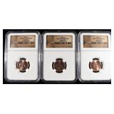 (3) 2009 BIRTH & CHILDHOOD CENTS NGC MS 66RD