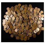(500) 40'S & 50'S WHEAT CENTS