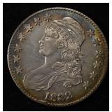 1832 CAPPED BUST HALF DOLLAR AU/BU