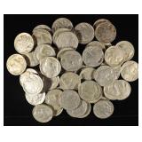 50 FULL DATE BUFFALO NICKELS