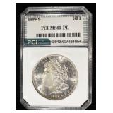 1889-S MORGAN DOLLAR PCI GEM BU PL