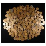 (500) 40'S & 50'S WHEAT CENTS