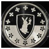 RABBIT 1 OZ .999 SILVER BAR