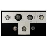 (7) 1/10 OZ .999 SILVER ROUNDS
