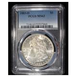1883-O MORGAN DOLLAR PCGS MS-63