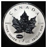 2015 MAPLE LEAF 1 OZ .999 SILVER ROUND