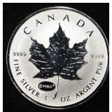 2015 MAPLE LEAF 1 OZ .999 SILVER ROUND
