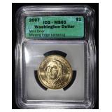 2007 WASHINGTON PRESIDENTAL DOLLAR ICG MS65