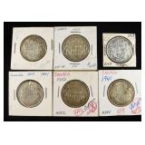$3 80% SILVER CANADIAN HALF DOLLARS