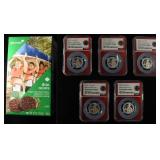 (5) 2025-S CLAD JULIETTE GORDON LOW 25C NGC PF69UC