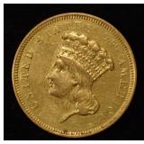 1854-O $3 PRINCESS GOLD AU