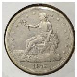 1876-S TRADE DOLLAR XF/AU