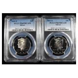 2000-S & 2001-S SILVER KENNEDY 50C PCGS PR69 DCAM