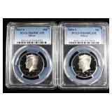 2003-S & 2004-S SILVER KENNEDY 50C PCGS PR69 DCAM