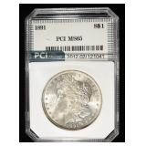 1891 MORGAN DOLLAR PCI GEM BU