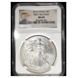 2012 AMERICAN SILVER EAGLE NGC MS69