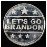 LET'S GO BRANDON 1 OZ .999 SILVER ROUND