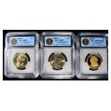 2007-P,D&S JOHN ADAMS DOLLAR PCGS MS67 & PR70DCAM