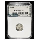 1920-D MERCURY DIME PCI GEM BU FB