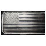 FLAG 10 OZ .999 SILVER BAR