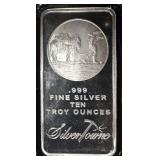 SILVERTOWNE 10 OZ .999 SILVER BAR
