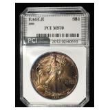 1992 AMERICAN SILVER EAGLE PCI PERFECT GEM BU