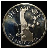 DELAWARE 1 OZ 92.5 % SILVER ROUND