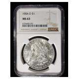 1904-O MORGAN DOLLAR NGC MS63