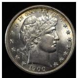 1900 BARBER HALF DOLLAR CH BU