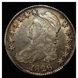 1826 BUST HALF DOLLAR VF