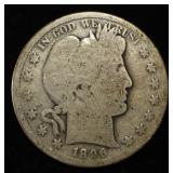 1896-S BARBER HALF DOLLAR AG/G