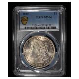 1885 MORGAN DOLLAR PCGS MS64