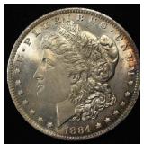 1884-O MORGAN DOLLAR CH/GEM BU
