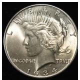 1934 PEACE DOLLAR CH BU