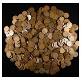 (500) 40'S & 50'S WHEAT CENTS