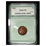 1923 WHEAT CENT NTC SUPERB GEM BU