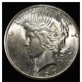 1927 PEACE DOLLAR BU