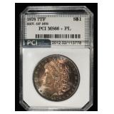 1878 7TF REV OF 78 MORGAN $1 PCI SUPERB GEM BU PL