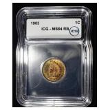 1903 INDIAN CENT ICG MS-64 RB