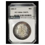 1881-O MORGAN DOLLAR PCI CH/GEM BU DMPL