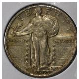 1929 STANDING LIBERTY QUARTER AU