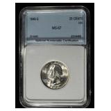 1946-S WASHINGTON QUARTER NNC SUPERB GEM BU