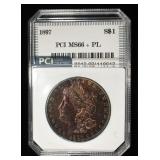 1897 MORGAN DOLLAR PCI SUPERB GEM BU PL