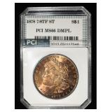 1878 7/8TF ST MORGAN DOLLAR PCI SUPERB GEM BU DMPL
