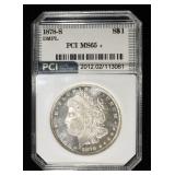 1878-S MORGAN DOLLAR PCI GEM BU DMPL
